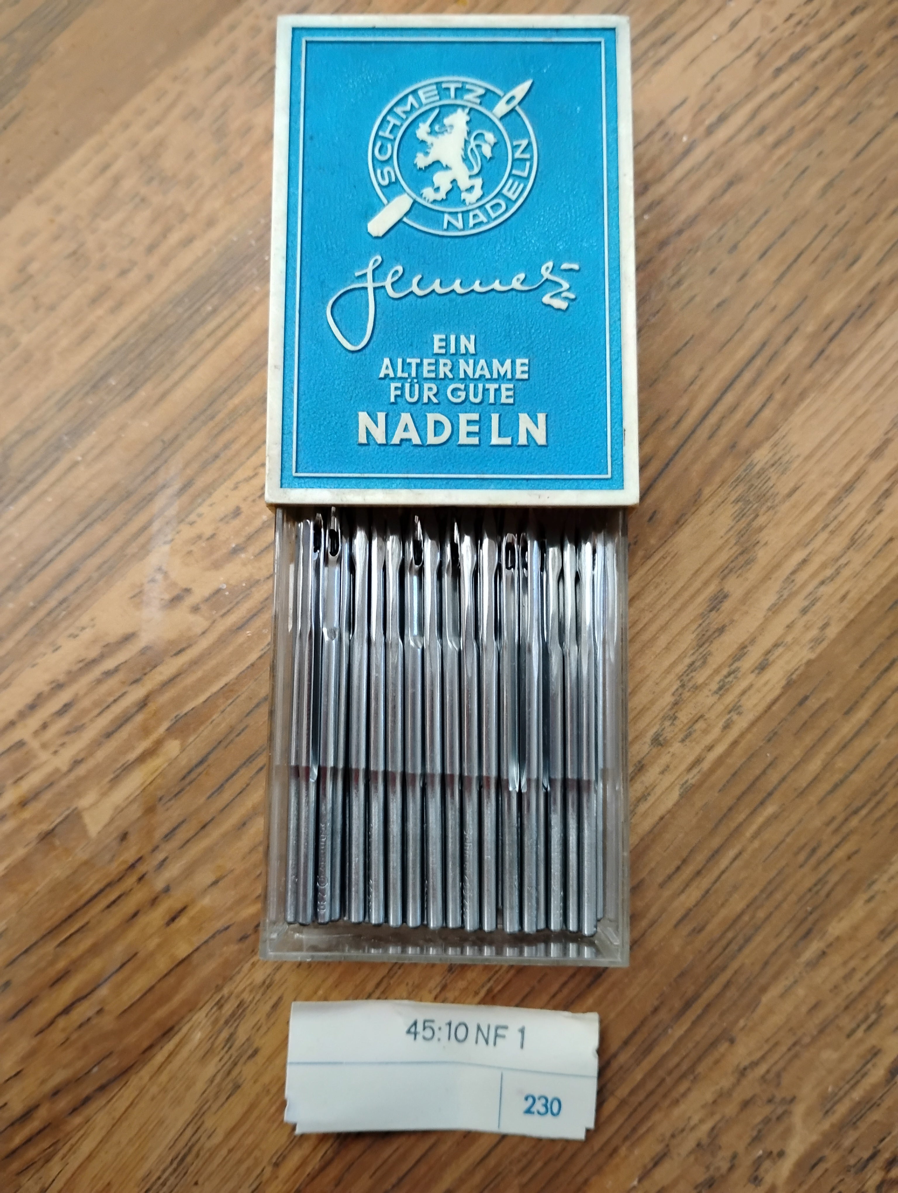 schmetz needles canu 45:10nf1 system 216x1 size 230/26
