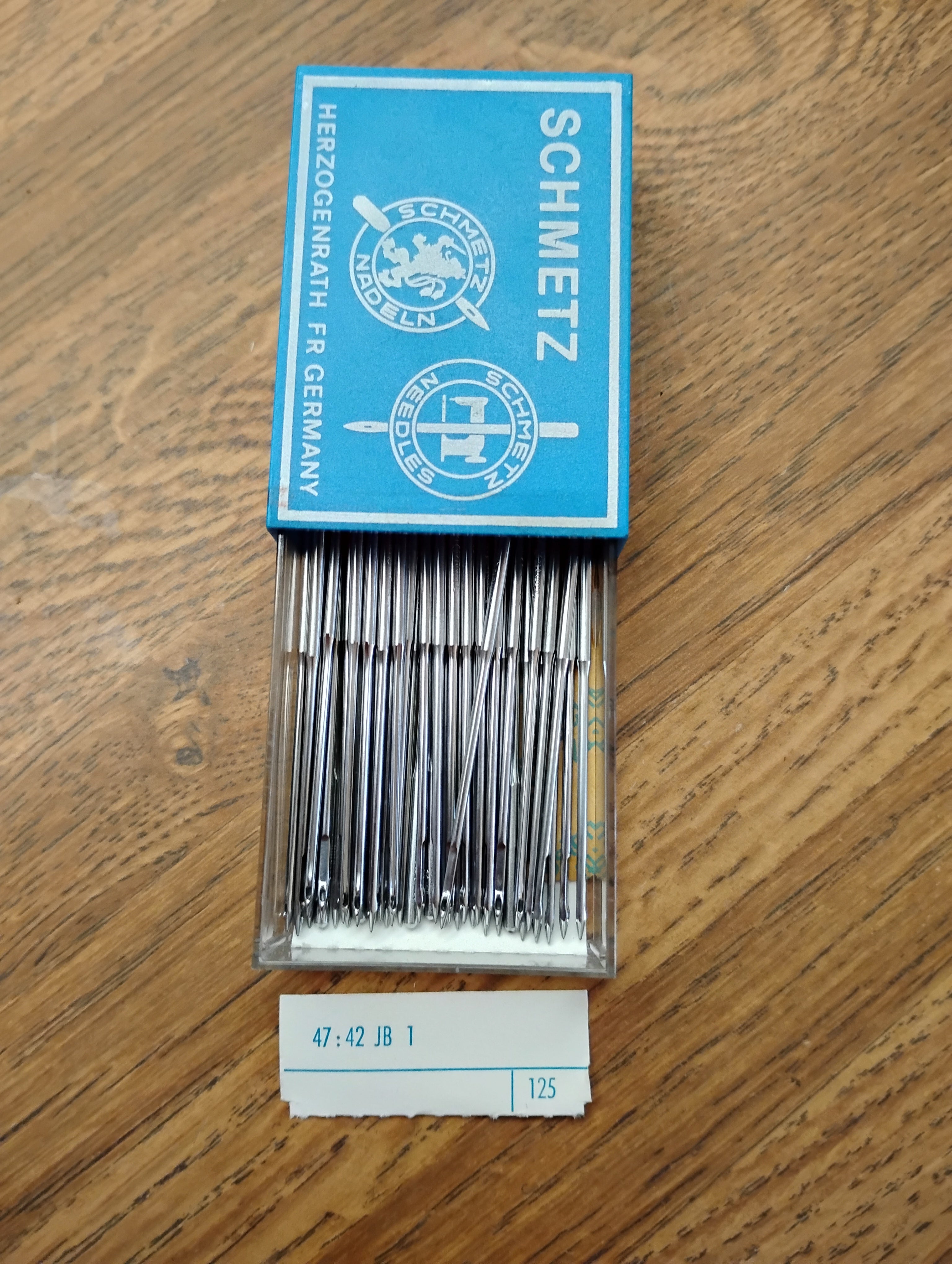 schmetz sewing needles canu 47:42jb1    system 175x7 size 125/20